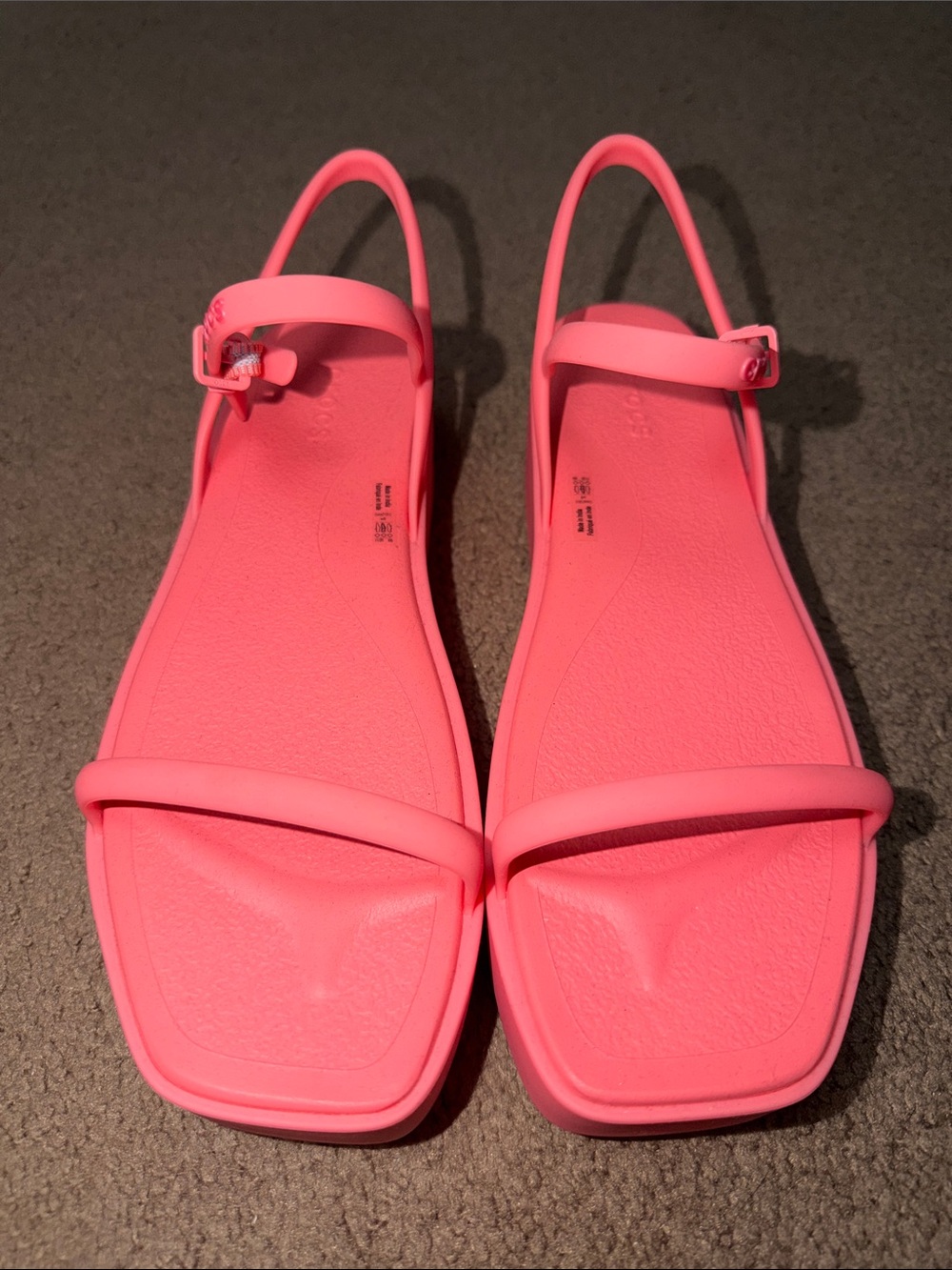 CROCS Women’s Coral Miami Platform w/ Strap Slingback Sandals W8 (NWOT)